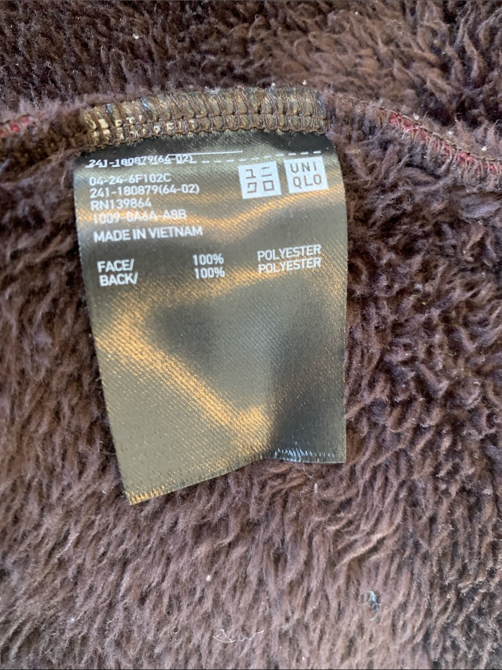 Uniqlo Women’s Medium Red Plaid Teddy Fleece Pile Lined Mid-Length Hooded Coat - Picture 7 of 8